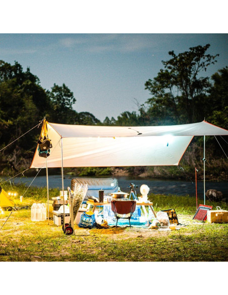 Cuerda Paracord Brillante PATIKIL 3m 4mm Azul Claro