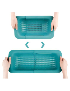 Colador Plegable WYOK Verde Expandible 4.73L para Cocina