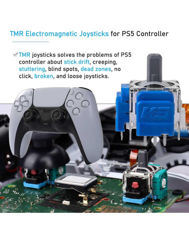 Ikpek 2 Joysticks Reemplazo para Controlador PS5 TMR Anti-Deriva