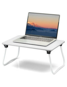 Escritorio Plegable para Laptop ZEAPTAC Blanco 29x44.5 cm
