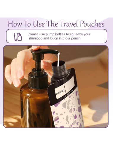 18 Bolsas de Viaje para Líquidos ANNGO 90 ml Aprobadas TSA