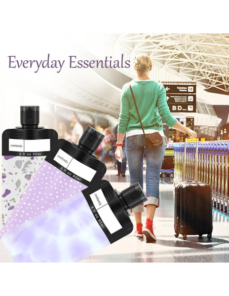 18 Bolsas de Viaje para Líquidos ANNGO 90 ml Aprobadas TSA