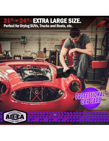 Toallas de Microfibra AIDEA 2PK 79x61cm para Autos Negros