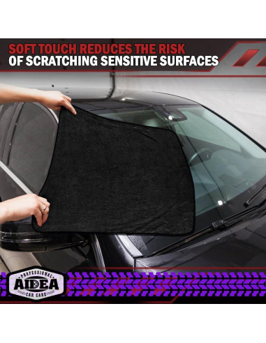 Toallas de Microfibra AIDEA 2PK 79x61cm para Autos Negros