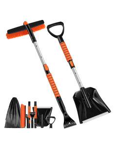 Raspador de Hielo Odoland 2 en 1 con Cepillo y Pala 88.9 cm