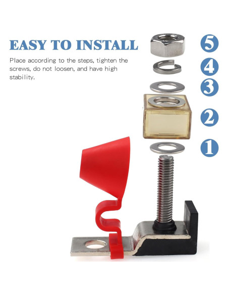Bloque de Fusibles Terminal 30A VOZINMOST Impermeable IP66