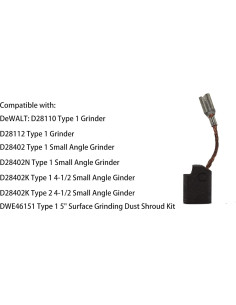 Cepillos de Carbono Dewalt D28402 D28110 D28112 Repuesto 2 Pzas 2