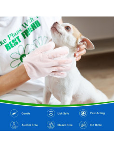 Toallitas de Guante para Mascotas VOISEN 8 Pcs Sin Fragancia 2