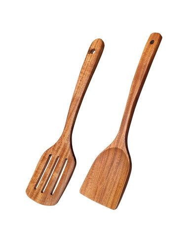 Juego de Utensilios de Cocina de Madera U-Diya 2 Piezas