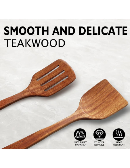 Juego de Utensilios de Cocina de Madera U-Diya 2 Piezas Juego de Utensilios de Cocina de Madera U-Diya 2 Piezas