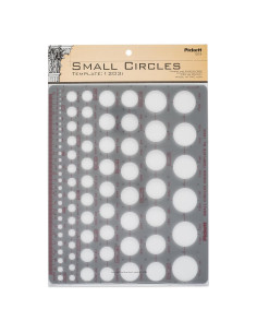 Plantilla de Círculos Pequeños Pickett 1203I - 0.79 a 31.75 mm