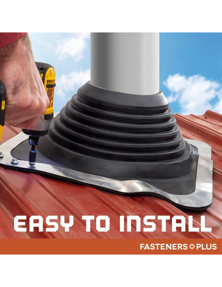 Bota de Sellado de Tubería de Techo EPDM ST Fastening 1/4" a 7 cm