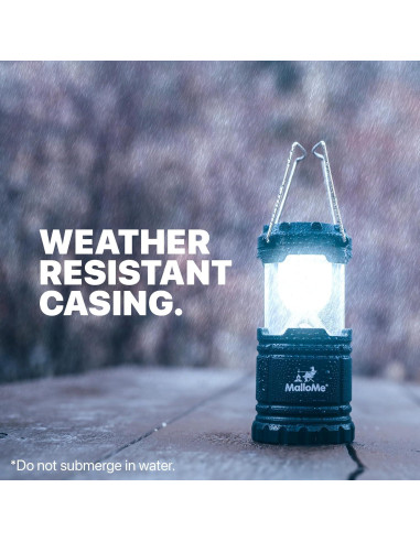 Linterna de Camping LED MalloMe Paquete de 4 Multicolor 146 Lúmenes