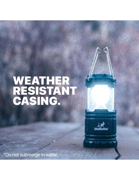 Linterna de Camping LED MalloMe Paquete de 4 Multicolor 146 Lúmenes