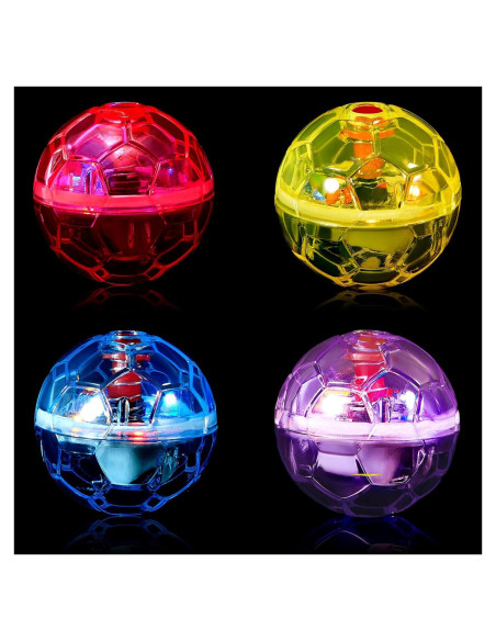 Pelotas Interactivas para Gatos Frienda - 4 Piezas con Luz LED