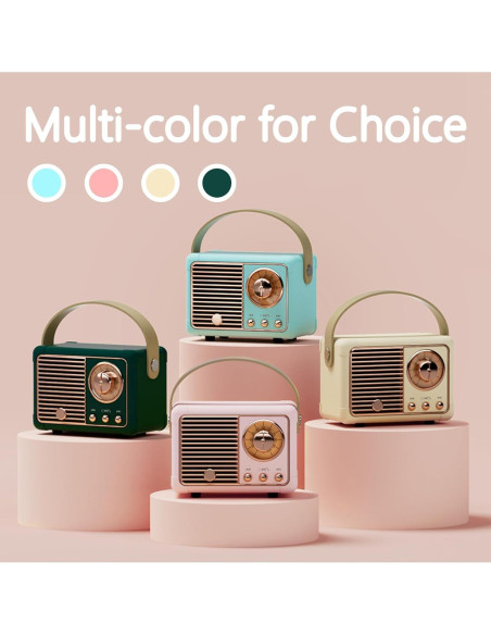 Altavoz Portátil Retro Caulikine HM11 Beige Bluetooth 5.0