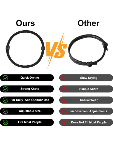 Juego de Pulseras Trenzadas Aospkle 6 Piezas Unisex Ajustables