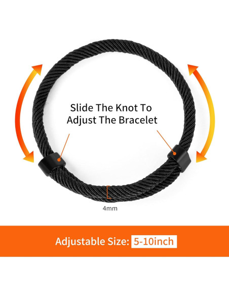 Juego de Pulseras Trenzadas Aospkle 6 Piezas Unisex Ajustables Juego de Pulseras Trenzadas Aospkle 6 Piezas Unisex Ajustables