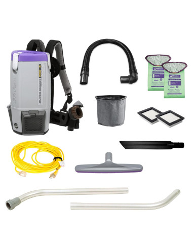 Aspiradora Comercial ProTeam Super Coach Pro 6 con Kit 2 Piezas
