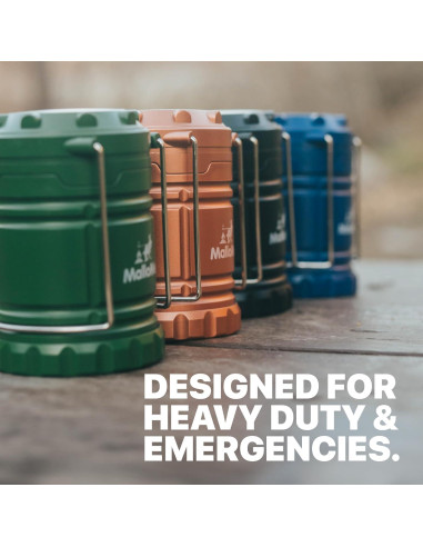 Linterna de Camping LED MalloMe Paquete de 4 Multicolor 146 Lúmenes