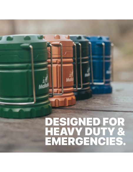 Linterna de Camping LED MalloMe Paquete de 4 Multicolor 146 Lúmenes