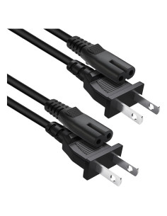 Paquete de 2 Cables de Alimentación 2 Patas para TCL Roku 1m