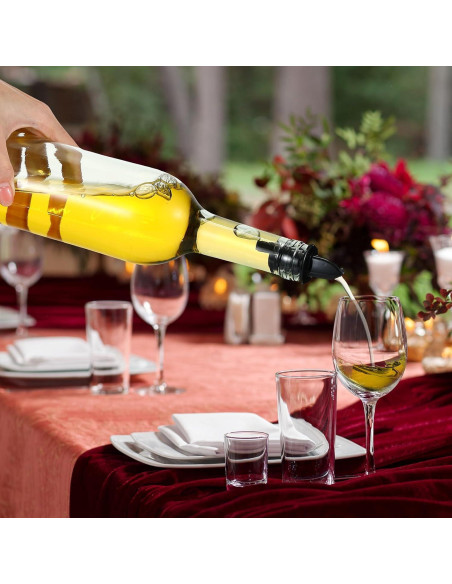 Baderke 6 Botellas de Vidrio 0.74L con Vertedor y Tapas