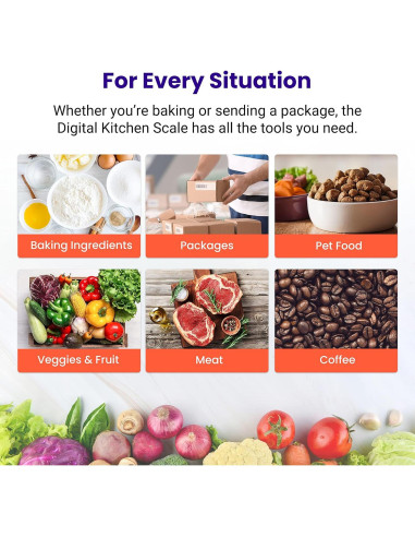 Balanza de Cocina Digital Etekcity 5kg con Tazón Desmontable