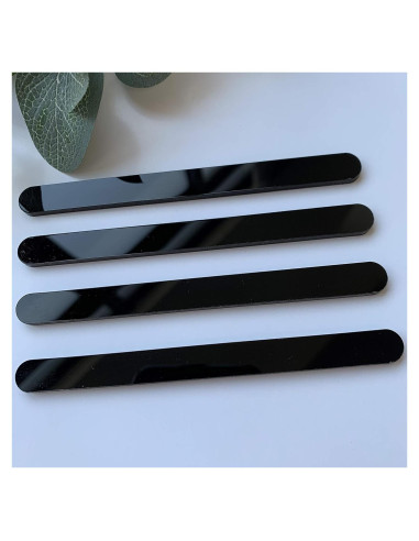 20 Palitos de Acrílico para Cake Pops Chenrui - 11.4 cm Negro