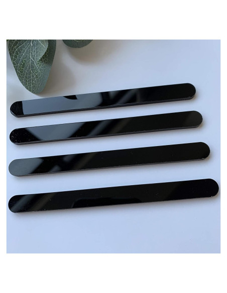 20 Palitos de Acrílico para Cake Pops Chenrui - 11.4 cm Negro