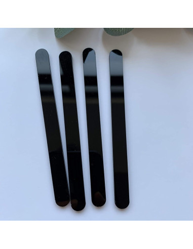 20 Palitos de Acrílico para Cake Pops Chenrui - 11.4 cm Negro