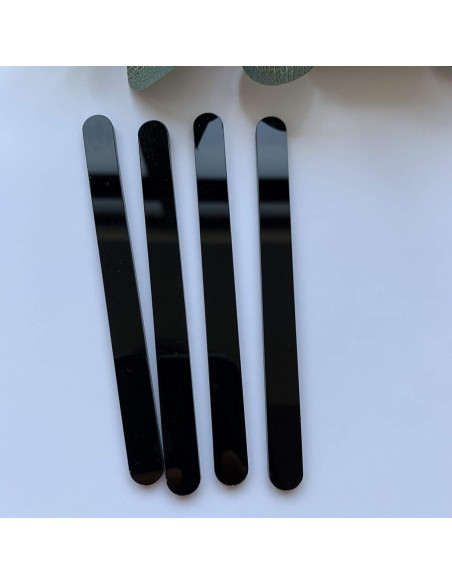 20 Palitos de Acrílico para Cake Pops Chenrui - 11.4 cm Negro