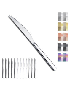 Juego de cuchillos de cena Evanda 12 piezas acero inoxidable