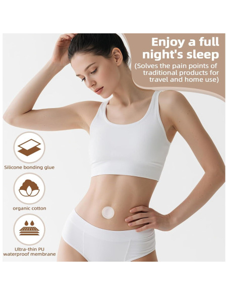 20 Parches de Aceite de Ricino Impermeables SUERAN - Silicona Médica