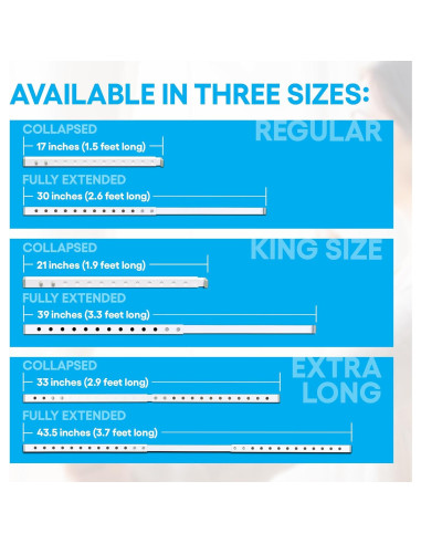 Barra de Seguridad Ajustable The Lock-It Block-It 43-76cm - 2 Dispositivos