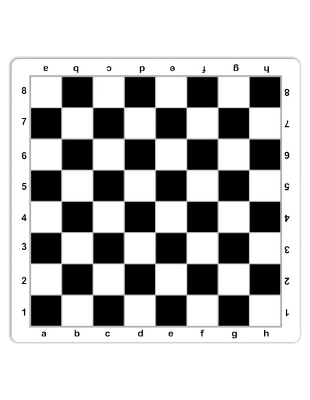 Alfombrilla de Ajedrez WE Games 50.8 cm Antideslizante Negra