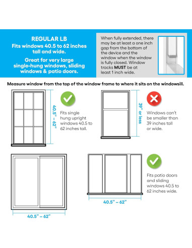 Barra de Seguridad Ajustable The Lock-It Block-It 43-76cm - 2 Dispositivos
