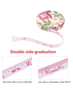 Cinta Métrica Doble Escala 150cm HEEPDD para Fitness 2