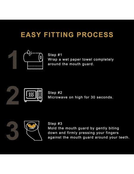 Protector Bucal Deportivo Triad Athletes Adulto Negro 2 Piezas