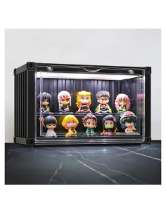 Caja de Exhibición LED Naconmlet para Figuras Miniatura 23x12x14cm
