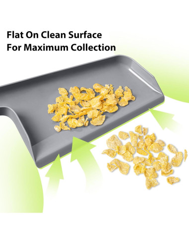 Juego de Escoba y Recogedor Lumkew Gris, Compacto 35 cm