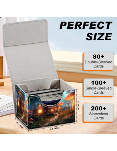 Caja de Almacenamiento para Cartas DEGDFSGR - 200+ Cartas, Diseño Creativo 2