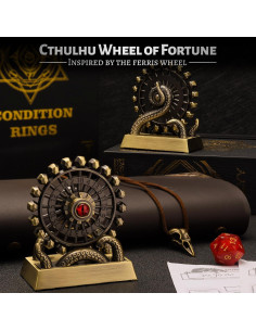 Dado Giratorio D20 CZYY de Metal Bronce para D&D y RPG 2