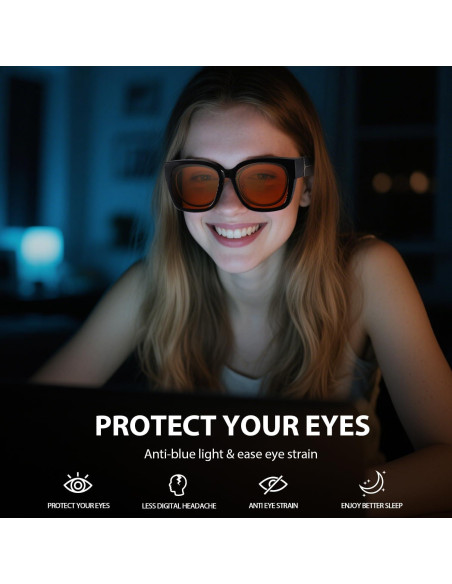 Gafas VIEWBETTER Anti Luz Azul Ámbar para Juegos - Modelo VB7511