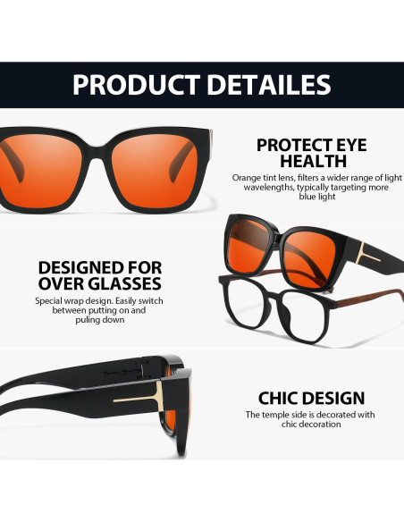 Gafas VIEWBETTER Anti Luz Azul Ámbar para Juegos - Modelo VB7511