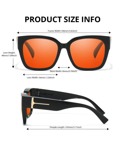 Gafas VIEWBETTER Anti Luz Azul Ámbar para Juegos - Modelo VB7511