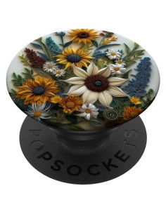 PopSocket Estándar Ramo de Flores Mixtas Boho Chic