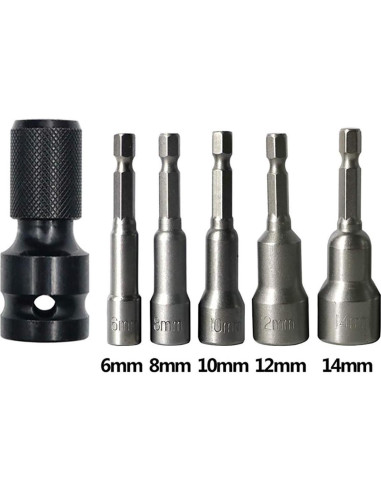 Adaptador Convertidor DCA 1/2" a 1/4" Femenino 2 Pcs