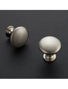 Perillas Redondas de Niquel Cepillado Ravinte - 30 Unidades 2