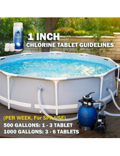 Pastillas de Cloro XtremepowerUS 1" 0.68kg para Piscinas 2